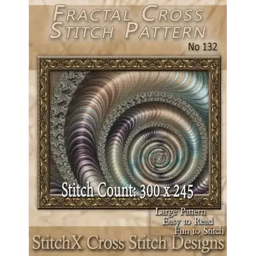Fractal Cross Stitch Pattern - No. 132
