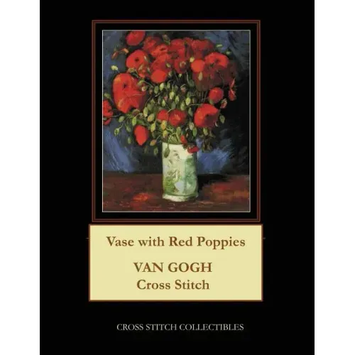 Vase with Red Poppies: Van Gogh Cross Stitch Pattern