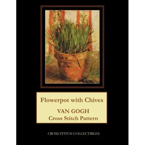 Flowerpot with Chives: Van Gogh Cross Stitch Pattern