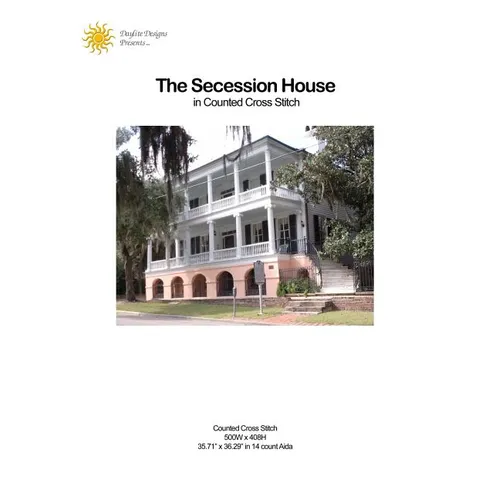 The Secession House in Counted Cross Stitch