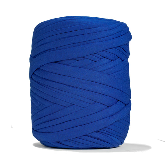 Recycled T-Shirt Fabric Yarn - Royal Blue Color