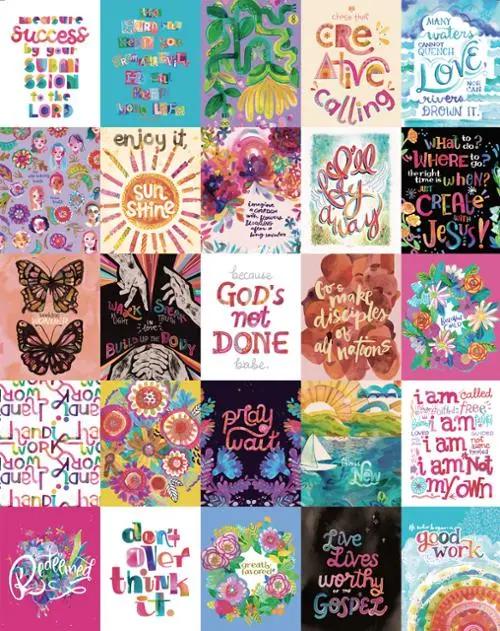 Radiant Rainbow Uplifting Packaged 60" x 72" Panel