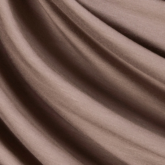 Rayon Jersey Spandex Knit Fabric | Sold by Precuts | Mocha