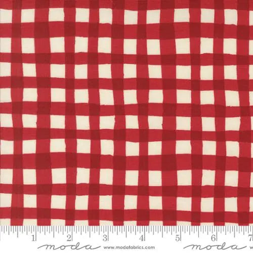 Red Emmitt And Ivy Winter Plaids 44"/45" Fabric Per Yard