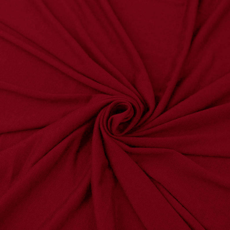 FabricLA 10 oz Cotton Spandex Jersey Knit Fabric – 4-Way Stretch | Red