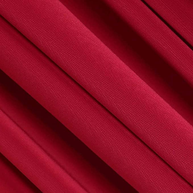 Red Rayon Spandex Jersey Knit Fabric – 60" Wide, 240 GSM | 4-Way Stretch by the Yard | FabricLA