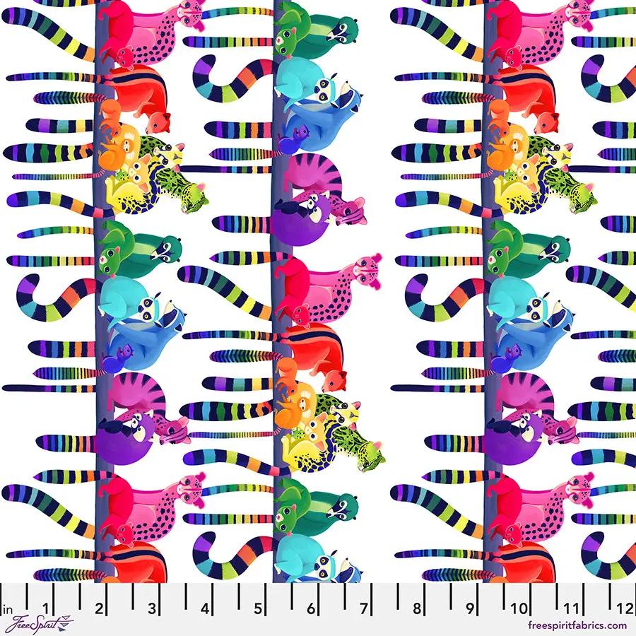 Ringtail Love Day White Cotton 44"/45" Fabric Per Yard