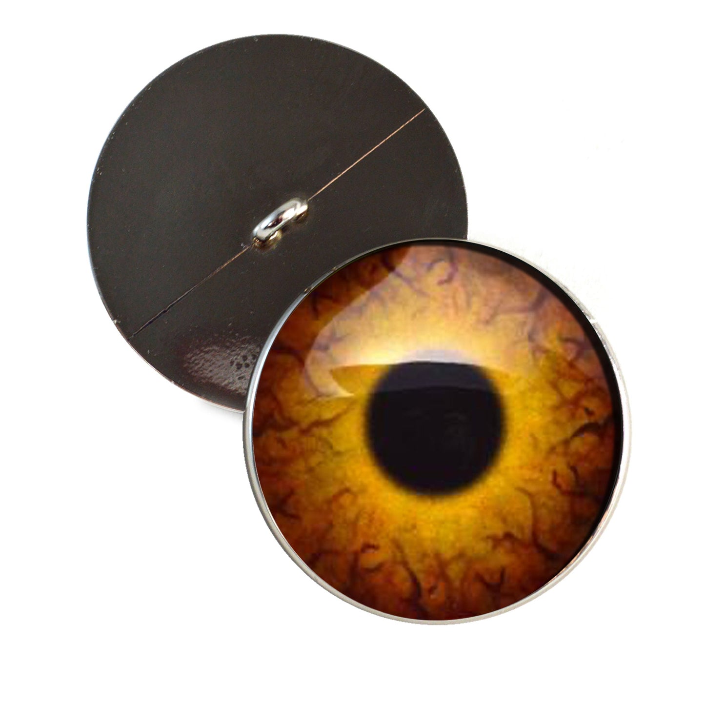 Round Dinosaur Sew-On Button Glass Eyes