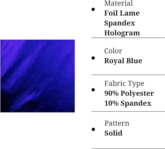 Hologram Metallic Foil Spandex Knit Fabric 4-Way Stretch, 60" Inch Wide| Multicolor