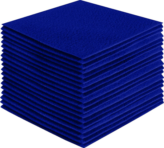 FabricLA Acrylic Felt Craft Sheet Packs – Royal Blue | Soft 100% Acrylic Felt Sheets for DIY & Crafts