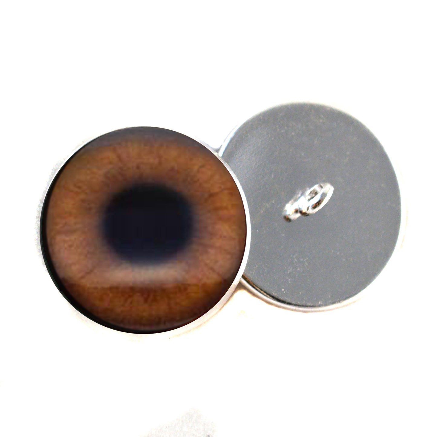 Sasquatch Sew-On Button Glass Eyes