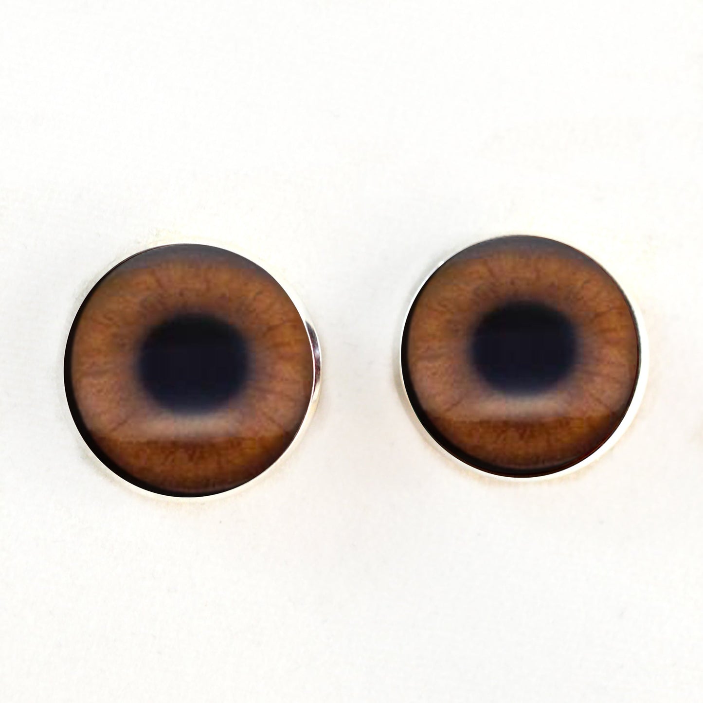 Sasquatch Sew-On Button Glass Eyes