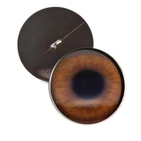 Sasquatch Sew-On Button Glass Eyes