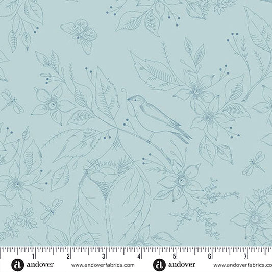 Sewing Bird Pacific Cotton Wideback Fabric per yard
