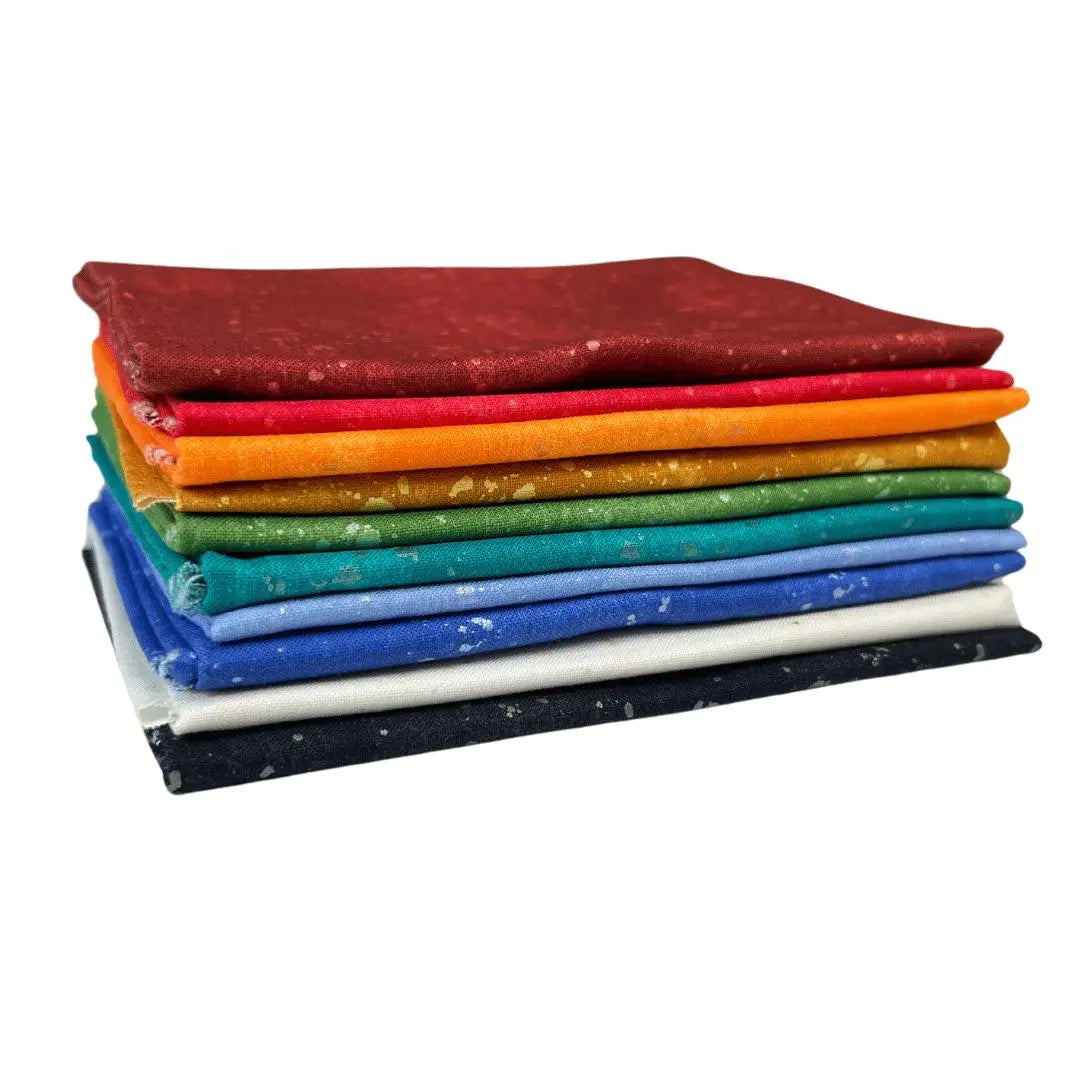 Shimmer Tonals Cotton Fabric - Fat Quarter Set