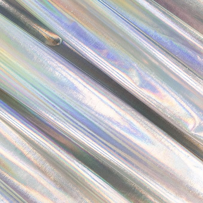 Hologram Metallic Foil Spandex Knit Fabric 4-Way Stretch, 60" Inch Wide| Multicolor