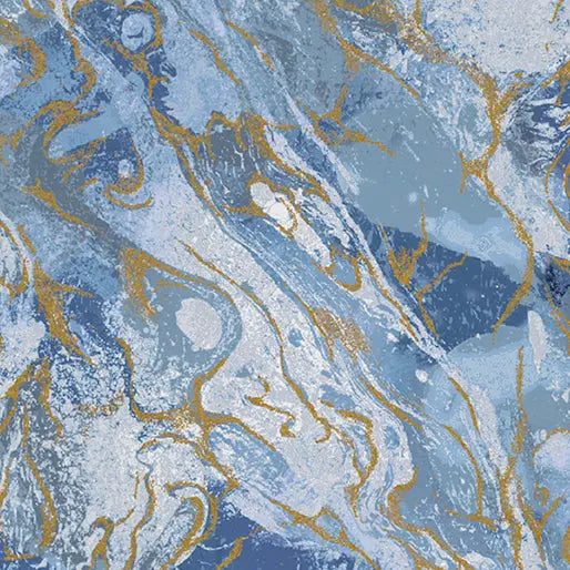 Starlight Marbled Earth Cotton 44”/45" Fabric Per Yard