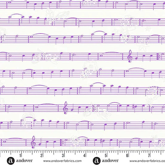 Sun Print Whisper Orchid Singalong 44"/45" Fabric Per Yard