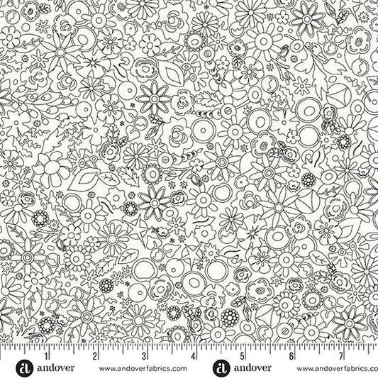 Sun Print Whisper Panda Woodland 44"/45" Fabric Per Yard