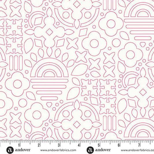 Sun Print Whisper Taffy Stencil 44"/45" Fabric Per Yard
