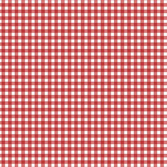 Sweet Cherry - Gingham Red/White Cotton 44"/45" Fabric Per Yard