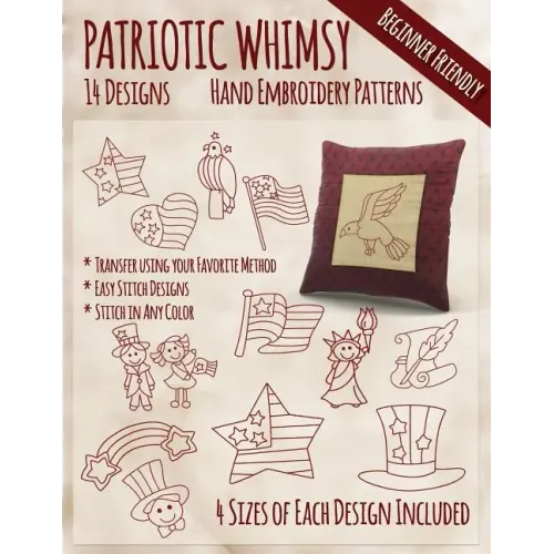 Patriotic Whimsy Hand Embroidery Patterns