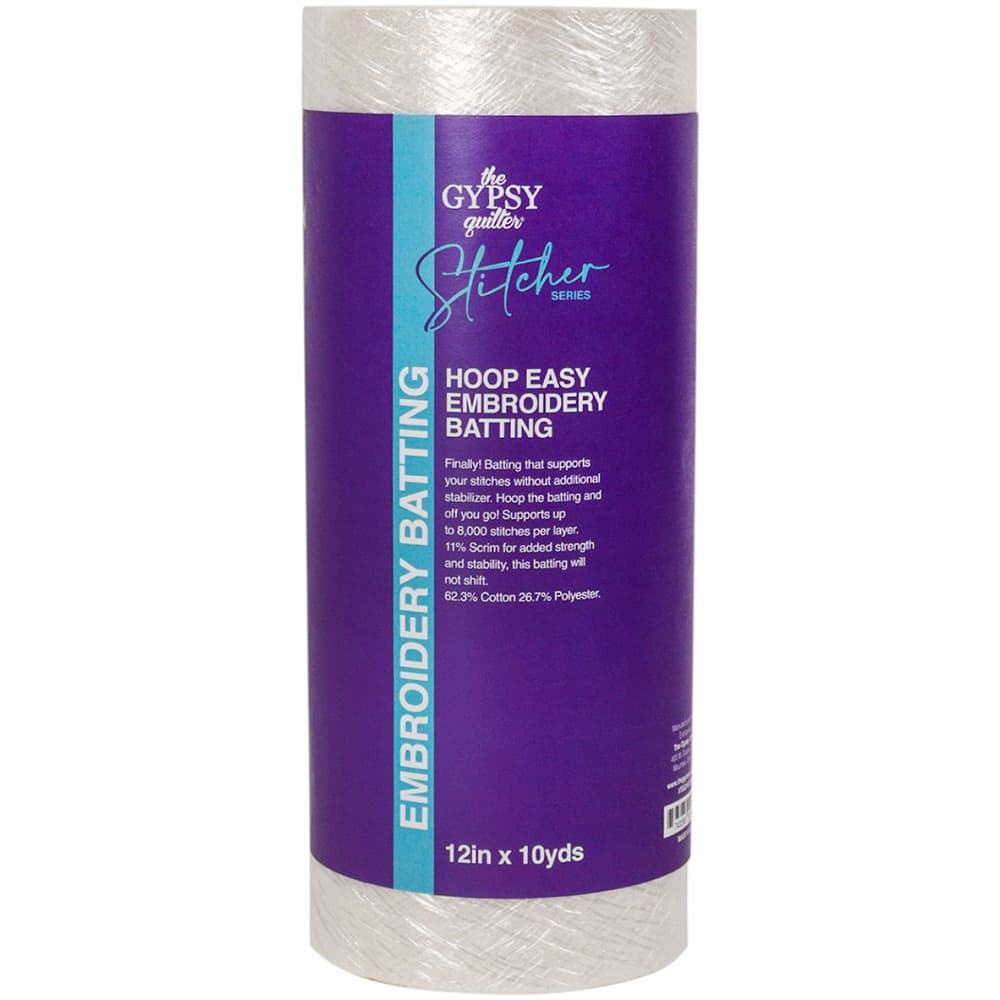 Gypsy Quilter Hoop Easy Embroidery Batting