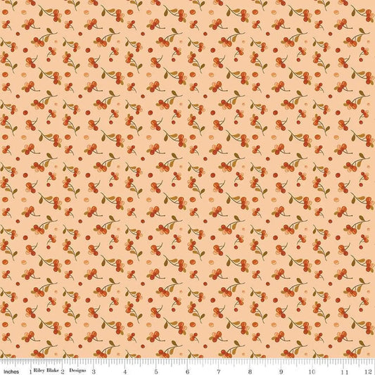 The Awe of Autumn Bittersweet Blush 43"/44" Fabric Per Yard