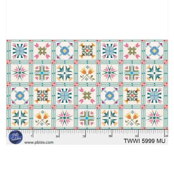 Things With Wings Geo Florals 44"/45" Fabric Per Yard