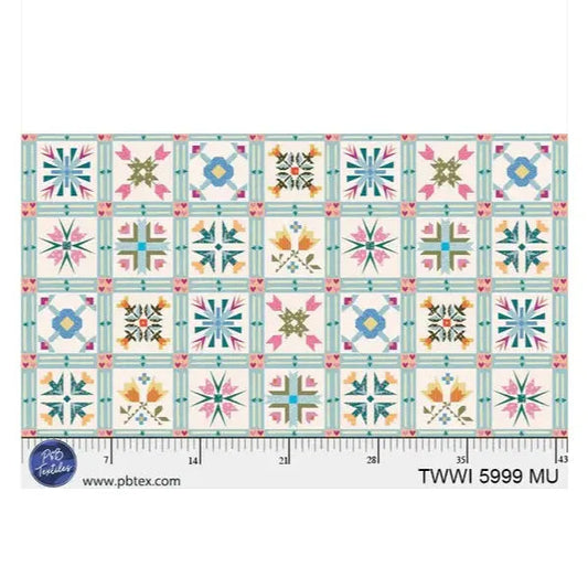 Things With Wings Geo Florals 44"/45" Fabric Per Yard