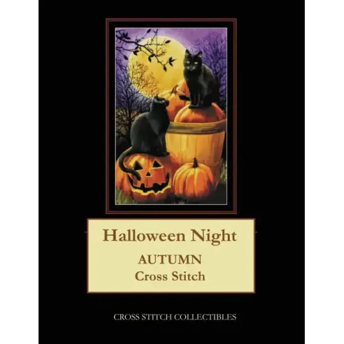 Halloween Night: Autumn Cross Stitch Pattern