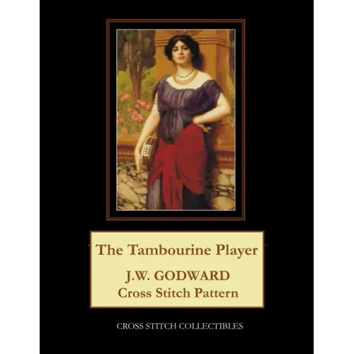 The Tambourine Player: J.W. Godward Cross Stitch Pattern