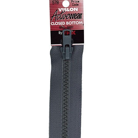 Vislon Closed Bottom Zipper, YKK