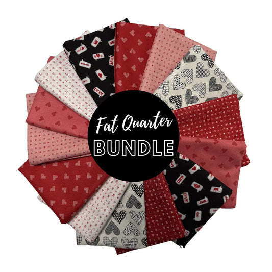Valentine's Day Fat Quarter Bundle - Set of 14