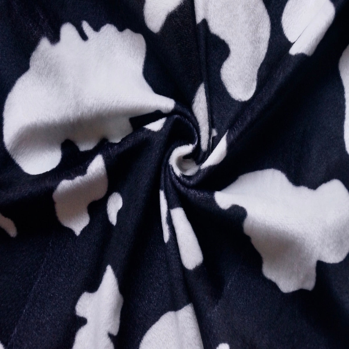 Cow Print Velboa Faux Fur