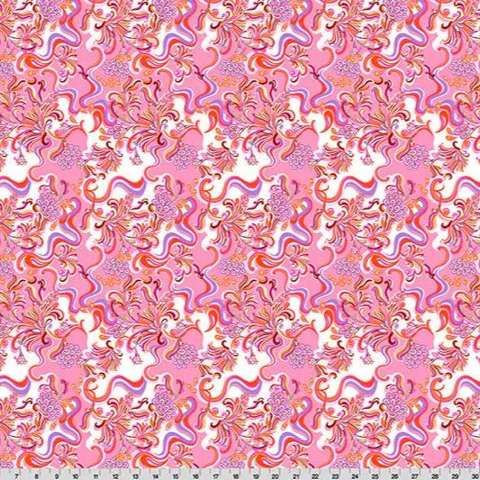 Wanderlust Paisley Quilting Cuddle Pink Fabric per yard