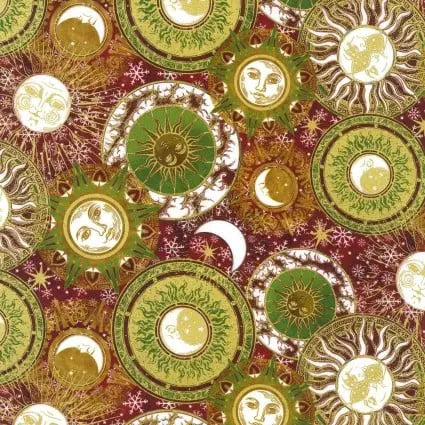 Winter Solstice II Celestial 44"/45" Fabric Per Yard