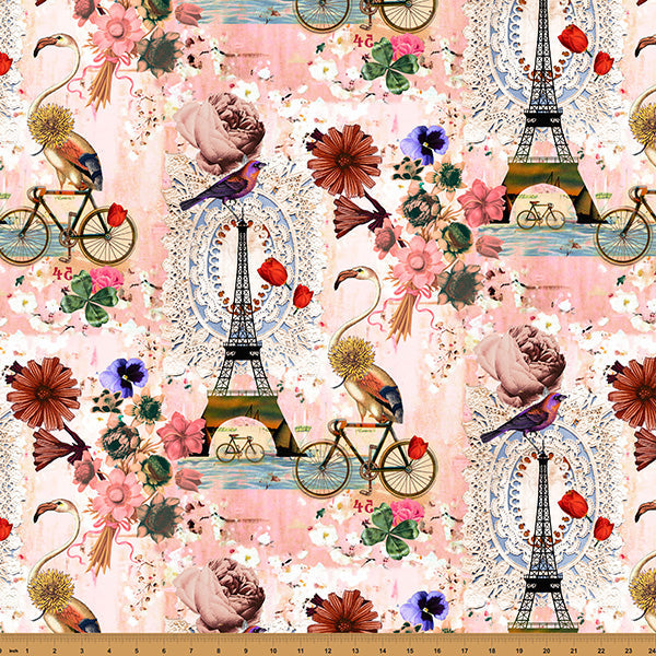 Ballet Pink Paris Luck 43"/44" Fabric Per Yard