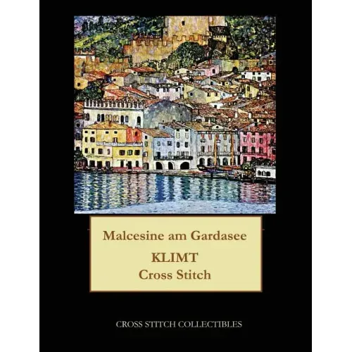 Malcesine am Gardasee: Gustav Klimt cross stitch pattern
