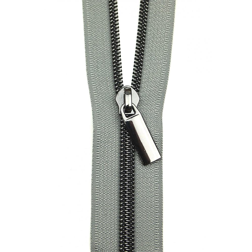 Sallie Tomato, #5 Nylon Coil Zipper (3yds) w/ 9 Zipper Pulls