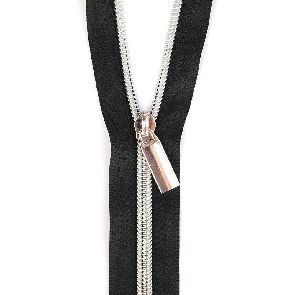 Sallie Tomato, #5 Nylon Coil Zipper (3yds) w/ 9 Zipper Pulls