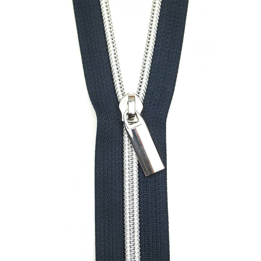 Sallie Tomato, #5 Nylon Coil Zipper (3yds) w/ 9 Zipper Pulls