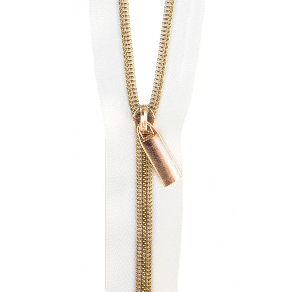 Sallie Tomato, #5 Nylon Coil Zipper (3yds) w/ 9 Zipper Pulls