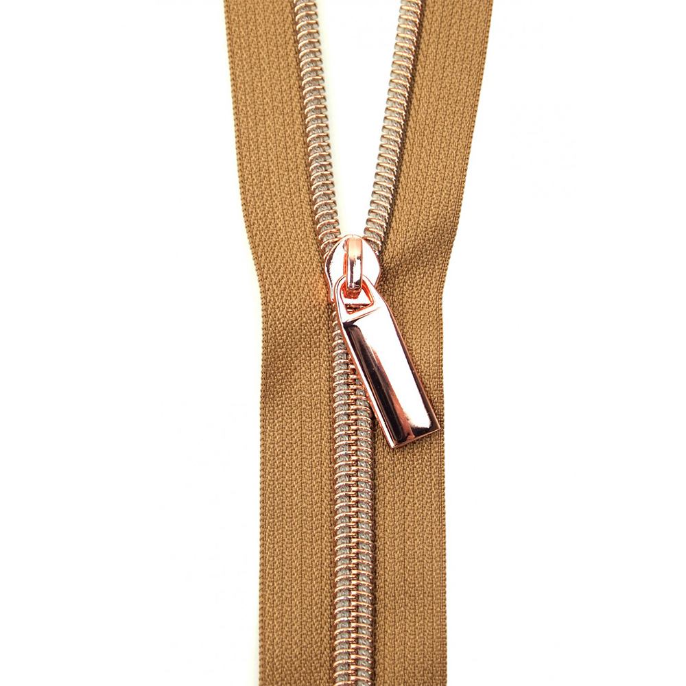 Sallie Tomato, #5 Nylon Coil Zipper (3yds) w/ 9 Zipper Pulls