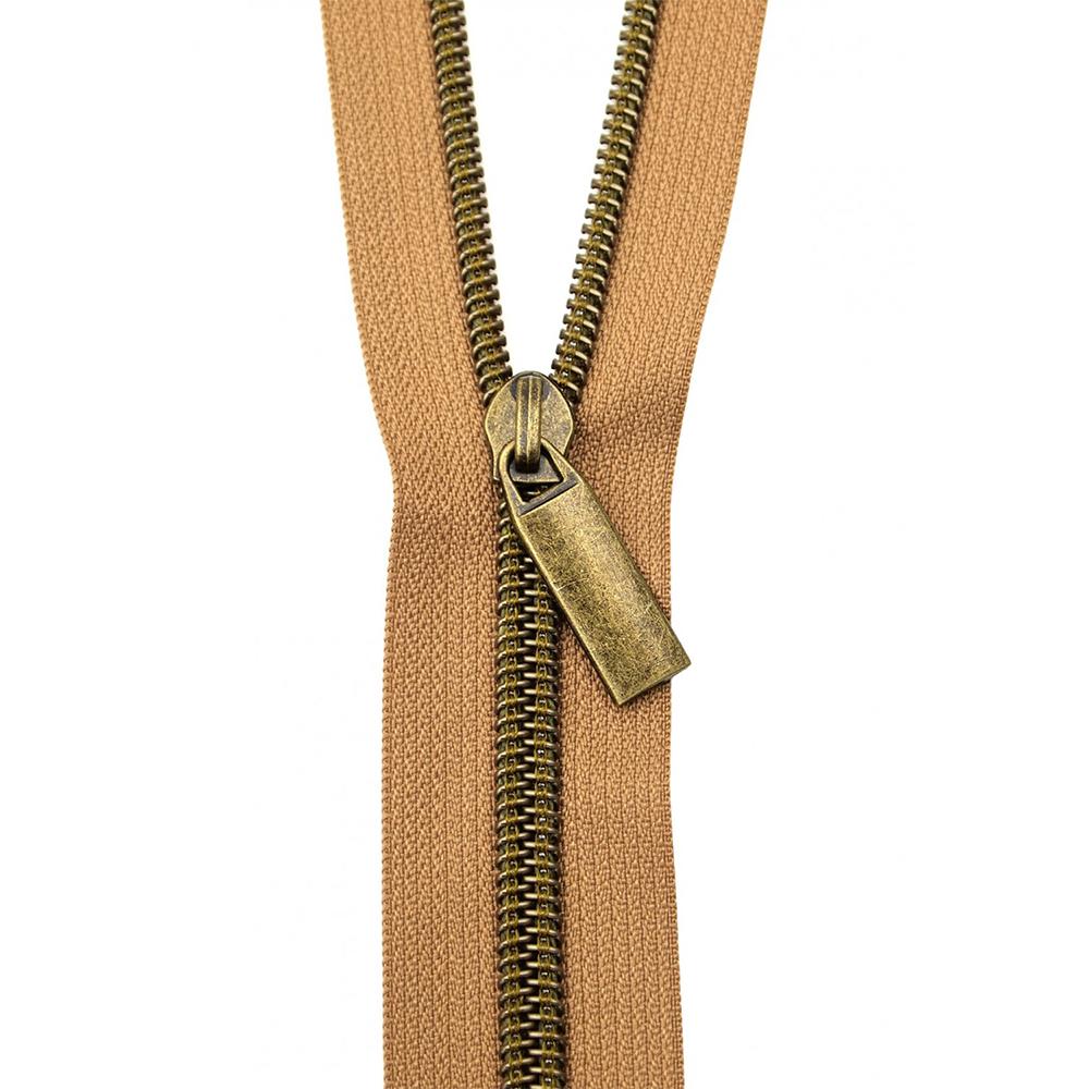 Sallie Tomato, #5 Nylon Coil Zipper (3yds) w/ 9 Zipper Pulls