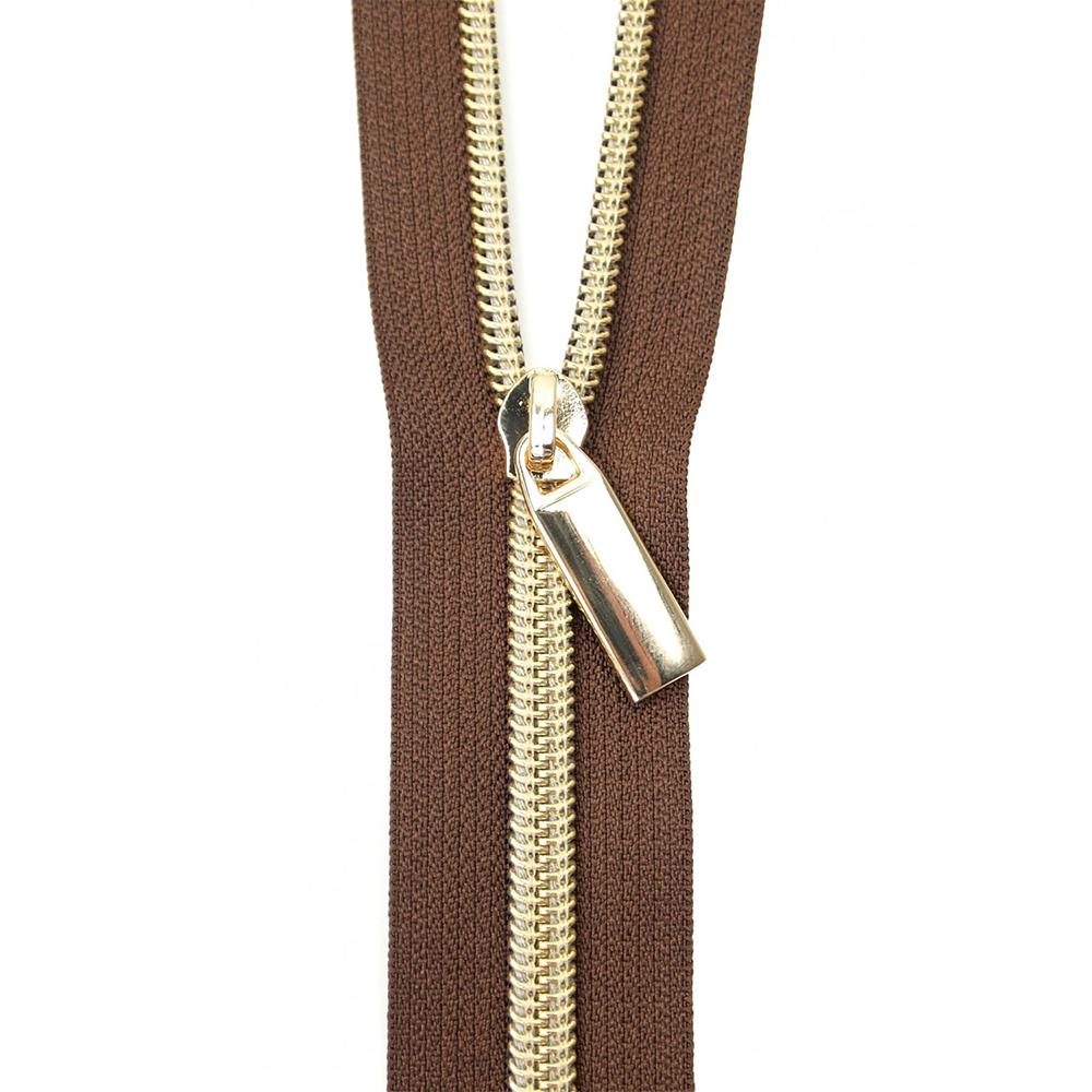 Sallie Tomato, #5 Nylon Coil Zipper (3yds) w/ 9 Zipper Pulls