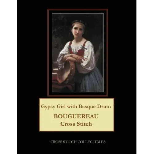 Gypsy Girl with Basque Drum: Bouguereau Cross Stitch Pattern