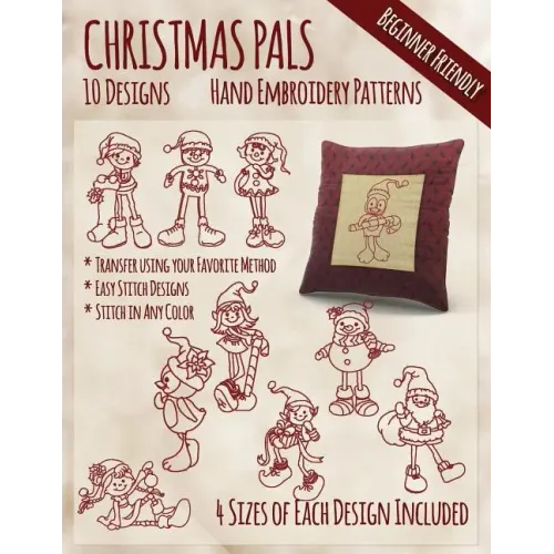 Christmas Pals Hand Embroidery Patterns
