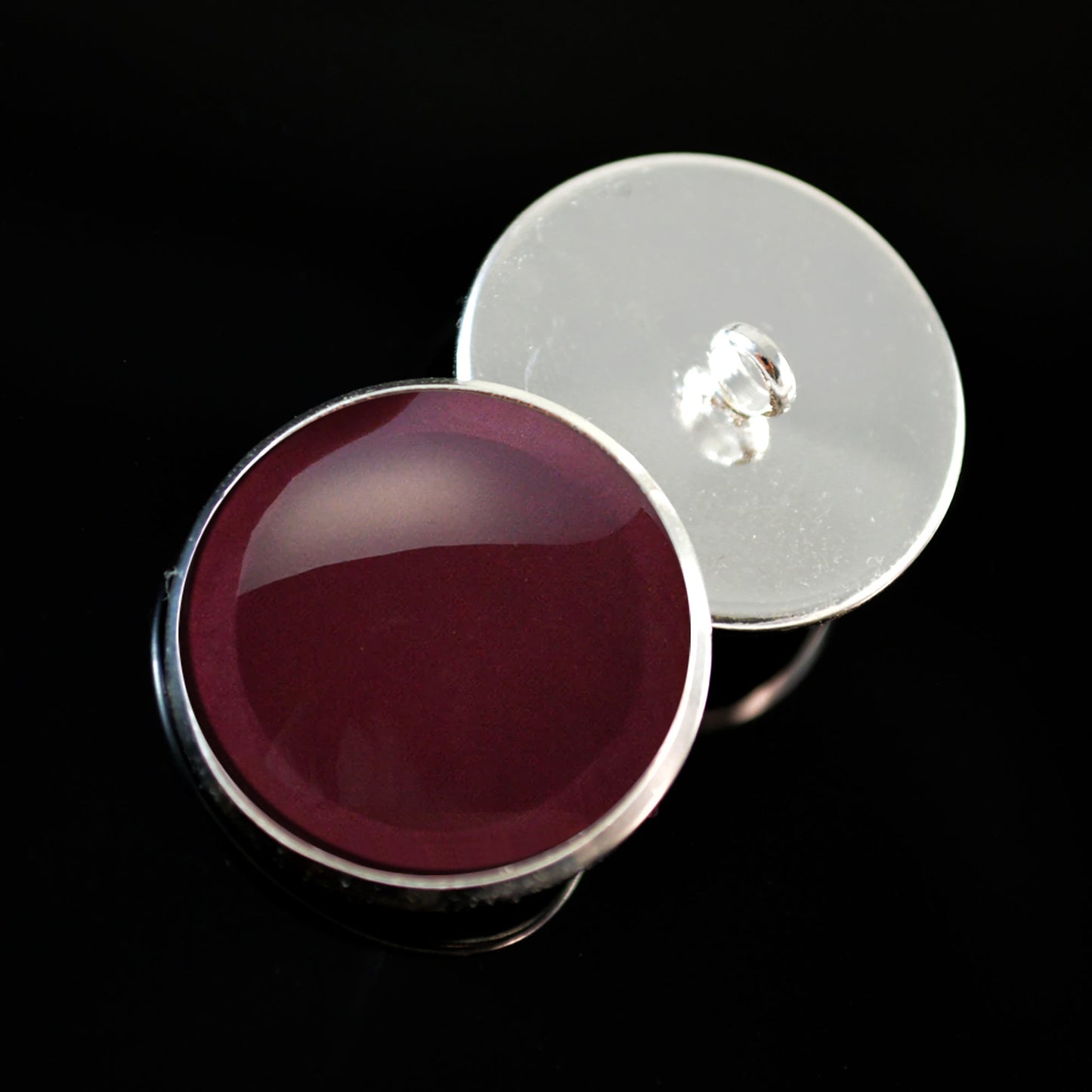 Albino Mouse Rat Sew-On Button Glass Eyes