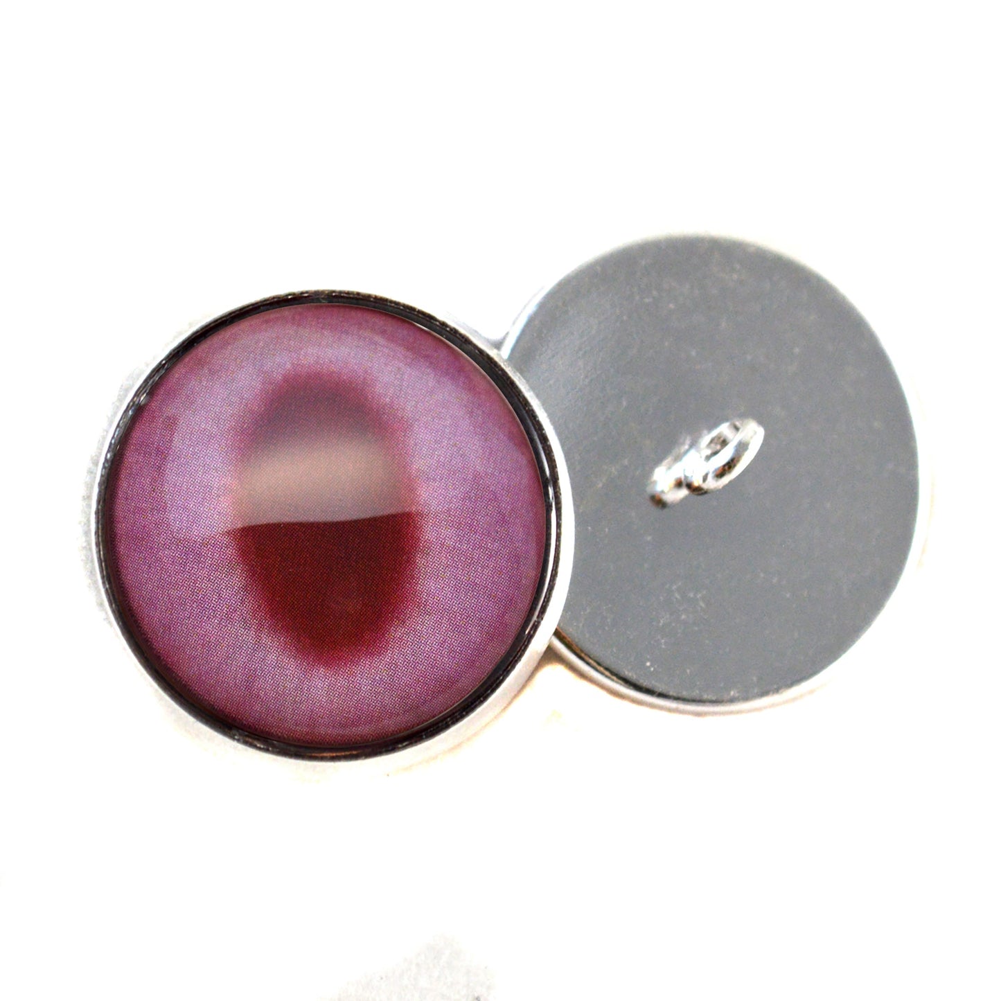 Albino Rabbit Sew-On Button Glass Eyes